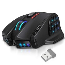 UtechSmart Venus Pro RGB Wireless MMO Gaming Mouse, 16,000 DPI Optical Sensor... picture