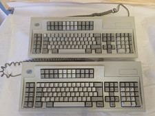 LOT OF 2 Vintage IBM Mechanical Clicky Keyboards Model M 1395660 W/ Cables picture