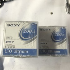Lot of 8 Sony LTX100G LTO Ultrium-1 Data Cartridges 200GB/100GB New in Box picture