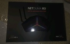 *GREAT CONDITION* NETDUMA R3 WiFi 6 Wireless Router for Gaming, Black picture