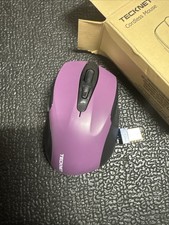 TECKNET Wireless Mouse, 2.4G Ergonomic Computer Mouse, 2600 DPI, Purple Ergon picture