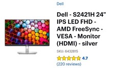 Dell P2422H 24 inch Widescreen Full HD Monitor picture