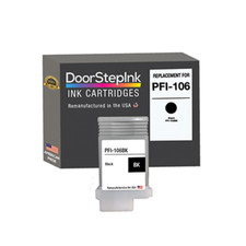 DoorStepInk Compatible Ink Cartridges For Canon PFI-106 Black 130ml-USA picture