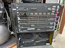 Cisco Catalyst 6509 WS-C6509 9-Slot Network Switch w/ Modules Dual Power Supply picture
