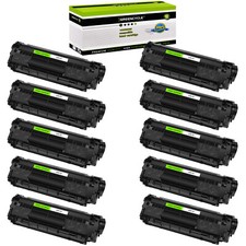 10PK Q2612X 12X Toner Cartridge Compatible with HP 12X LaserJet 1015 1018 1020 picture