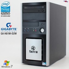 PC Computer Gigabyte GA-H81M-D2W Intel Dual Core 4GB Ram Parallel Port LPT Win 7 picture