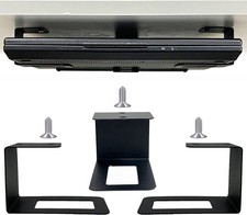 3 PCS Under Desk Laptop Mount Holder Rack Storage Shelf For Router Keyboard picture