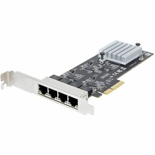 StarTech 4-Port 2.5G NBASE-T PCIe Network Card, Computer Network Card Interface, picture