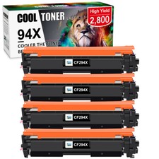 4PK CF294X 94X Toner Compatible With HP LaserJet Pro M118dw MFP M148dw M149fdw picture