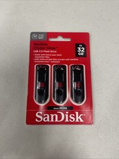 3-Pack SanDisk 32GB Cruzer Glide USB 2.0 Flash Drive (3x32GB) SDCZ60-032G-AW463 picture
