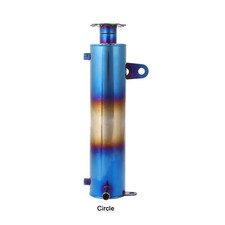 Universal Coolant Radiator Cooling Burnt Aluminum Catch Tank Overflow Reservoir. picture