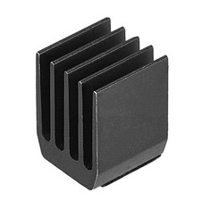Electronic Radiator Aluminium Heatsink 9x9x12mm Black Pack of 20 picture