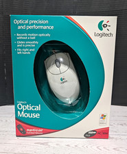 Logitech Optical Wired USB/PS/2 Standard Mouse Ergonomic Scroll Wheel 3-Button picture