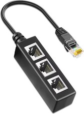 RJ45 Ethernet Splitter 1 to 3 - Expand Network Connection Effortlessly picture