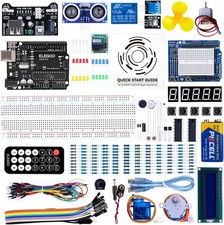 Arduino UNO R3 Starter Kit Sensors Motors LCD Breadboard Tutorials Beginners picture