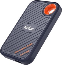 Netac 512GB Extreme Portable SSD External Solid State Drives Up to 2000MB/s R... picture