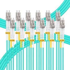6 PCS 1M/3 Ft LC To LC Fiber Patch Cable OM3 Multimode Jumper Optical Cord picture