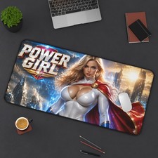 Power Girl Gaming Mouse Pad, Large Desk Mat, PC Setup, Gamer Gift picture