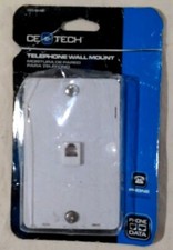 Commercial Electric CE-Tech Telephone Wall Mount White Phone/Data picture