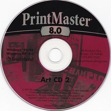Replacement for Vintage PrintMaster 8.0 (PC, Windows, 1999) *DISC ONLY* picture
