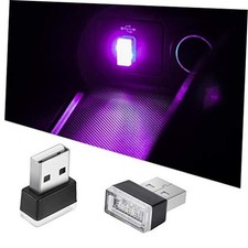 2Pcs USB LED Atmosphere Lights Mini Car Interior Accessories Ambient Lamp picture