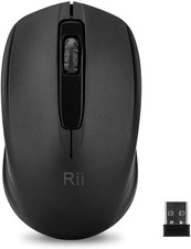 Rii Wireless Mouse, 2.4G Portable Computer Mice 65W, 1Pack(Black) picture