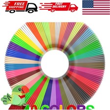 Colorful 3D Printing Filament - 1.75mm PLA Refills with 250 Creative Stencils picture