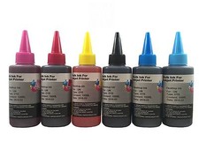 6 Bulk refill ink for Epson inkjet printer 6 colors 6x100ml BK/C/M/Y/LC/LM picture