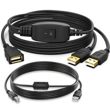 Herfair USB Splitter 1 in 2 Out Switch for Two Computers Connected One...  picture