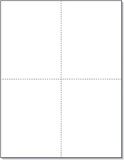 - 8-1/2 X 11 Laser and Inkjet Printer Postcards 4 up per Page, (4-1/4