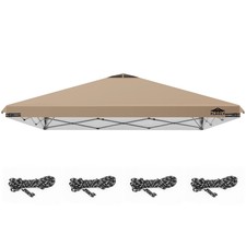 10x10ft Replacement Canopy Top with Air Vent, Waterproof & UV 10x10ft, Khaki  picture