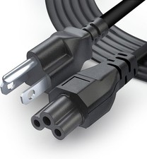3 Prong Notebook Power Cord 125V 10ft Long Replacement Laptop 10FT, Black picture