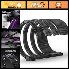 12V PSU Extension Cable Kit for RTX 50/40 Series, 16AWG Braided 16PIN to 16PIN, picture