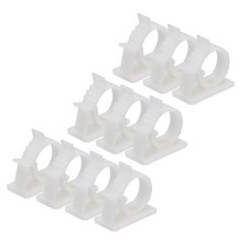 30Pcs Adhesive Cable Management Clip PE Cord Clamps 22-25mm Adjustable White picture