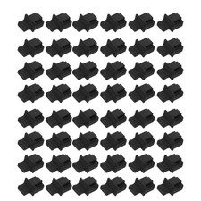 50Pcs Reusable Black Silicone Ethernet Port Protector Plug Dust Covers picture