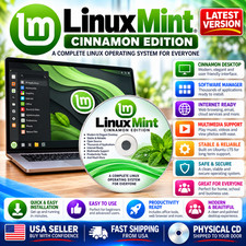 Linux Mint Cinnamon Live Install DVD Better Than Windows PC MAC With BONUS DVD picture