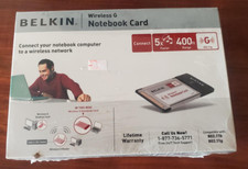 Belkin Wireless G Notebook Card 802.11g/802.11b WiFi LAN PCMCIA New Box F5D7010  picture