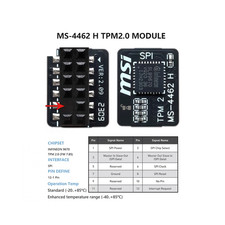 1PC NEW MSI MS-4462 H TPM Module (12 Pin 12-1) TPM 2.0 Trusted Platform picture