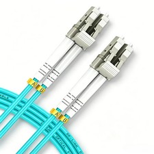 OM3 LC to LC Fiber Patch Cable 5m (16.4ft), Duplex 50/125μm LSZH Multimode Ju... picture