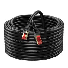 Cat6 Outdoor Ethernet Cable 100ft Shielded UV Resistant Waterproof Network Cord picture
