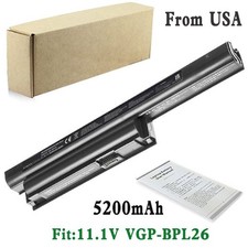 NEW 11.1V VGP-BPL26 VGP-BPS26 VGP-BPS26A 58Wh Battery For Sony VAIO VPC-CA15FA/P picture