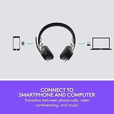 LOGITECH ZONE WIRELESS CERTIFIED FOR MICROSOFT TEAMS BLUETOOTH -  GRAPHITE picture