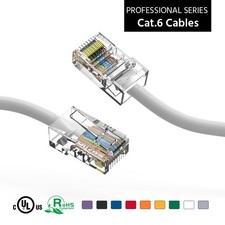 75Ft CAT6 UTP Ethernet Network Non Booted Cable White picture