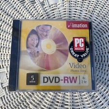 Brand New, DVD-RW 5 Disc, Video Photos Data. 4x 2Hr. Imitation Brand Media picture