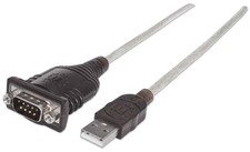 Manhattan USB-A to Serial Converter cable, 1.8m, Male to Male, Serial/RS232/COM/ picture