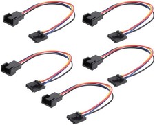 Wixine 5Pcs 5Pin to 4Pin Fan Connector Adapter Converter Extension Cable Wire picture