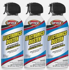 Spray X Duster 10oz 3-Pack Compressed Air Gas Cleaner NEW picture