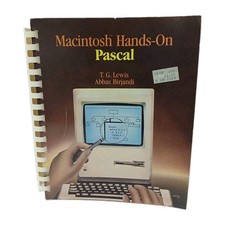 Macintosh Hands-On Pascal T. G. Lewis Abbas Birjandi 1986 Vintage Apple Book picture