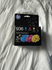 HP 936 Original Ink Cartridge 4-Pack CMYK Black Cyan Magenta Yellow NEW picture
