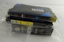 Epson 802 Yellow + 802XL BLACK & 802XL Cyan Generic Ink Cartridges Sealed picture